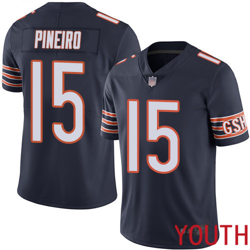 Chicago Bears Limited Navy Blue Youth Eddy Pineiro Home Jersey NFL Football 15 Vapor Untouchable